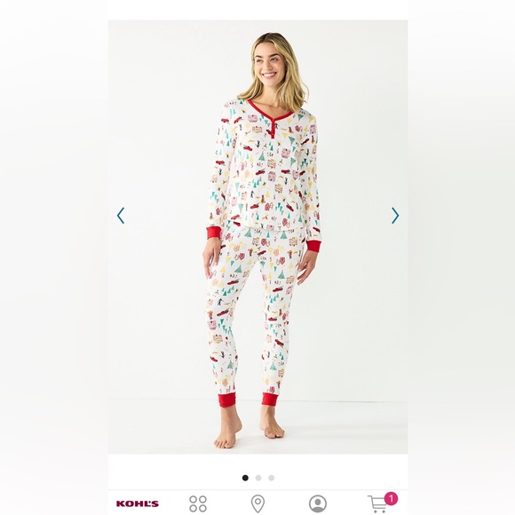 LC Lauren Conrad Holiday Village pjs - Picture 4 of 6